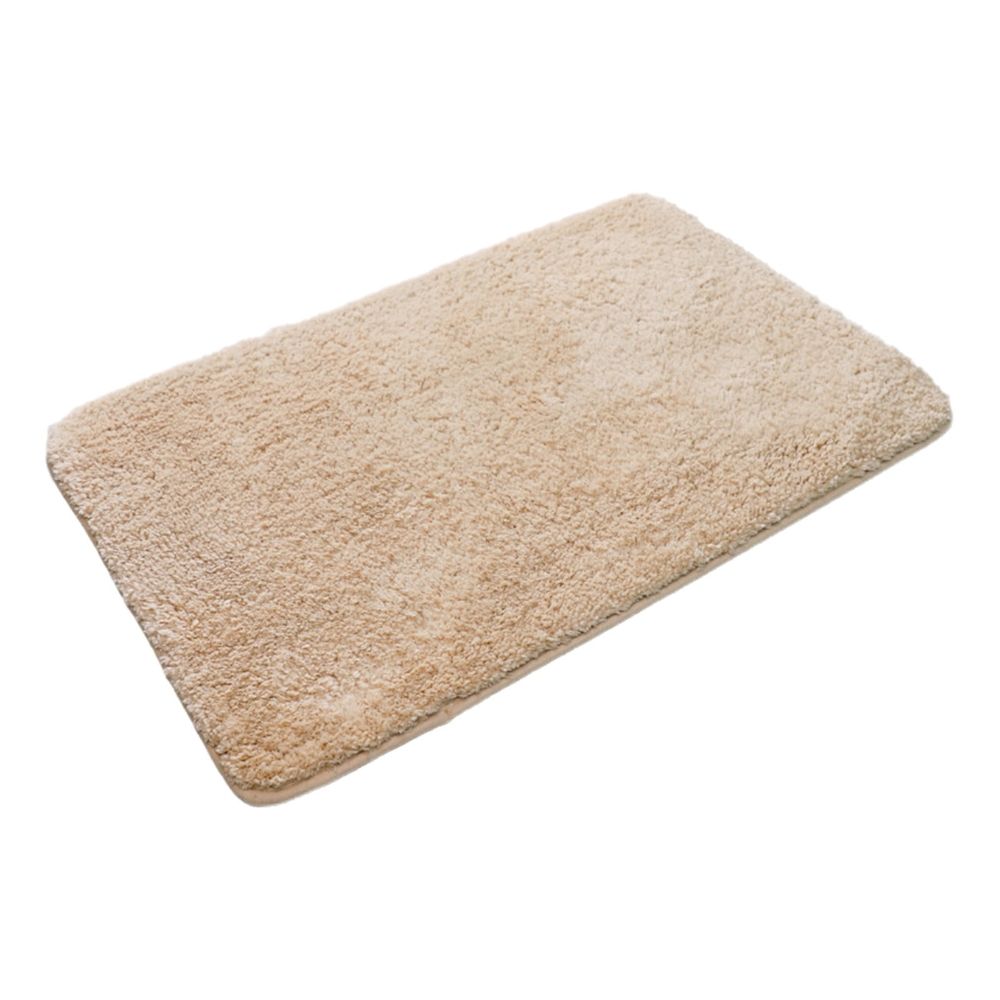 Bath Rug, Non-Slip Absorbent Bath Mat, High Pile Plush Floor Mat for Shower Tub, Machine Washable Quick Dry Bathroom Carpet, Soft Home Decor