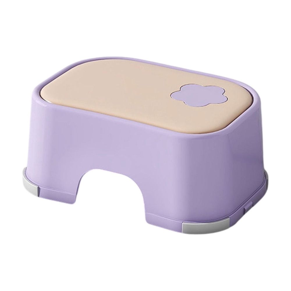 Kids Step Stool, Non-Slip Bathroom Stool for Children and Toddlers, Durable Plastic Step Stool with Skidproof Design for Brushing Teeth and Washing Face, Enhanced Load-Bearing for Home Use