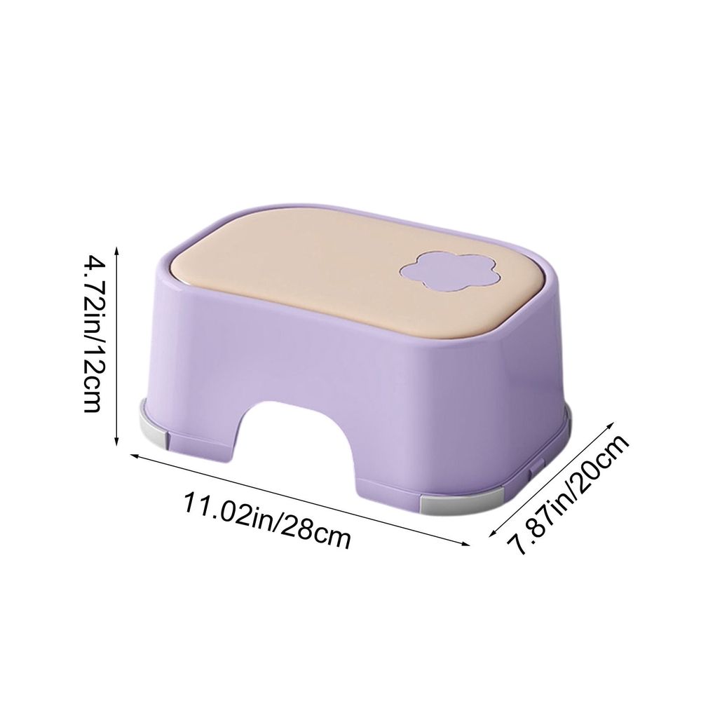 Kids Step Stool, Non-Slip Bathroom Stool for Children and Toddlers, Durable Plastic Step Stool with Skidproof Design for Brushing Teeth and Washing Face, Enhanced Load-Bearing for Home Use