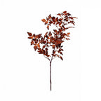 4 Pcs Artificial Fall Maple‑Hemp Leaf Stems, 31.5 Inch Faux Plastic Autumn Foliage Branches, Realistic Fake Leaf Sprigs for Vase Arrangement, Farmhouse Home Table Mantel Thanksgiving Decor