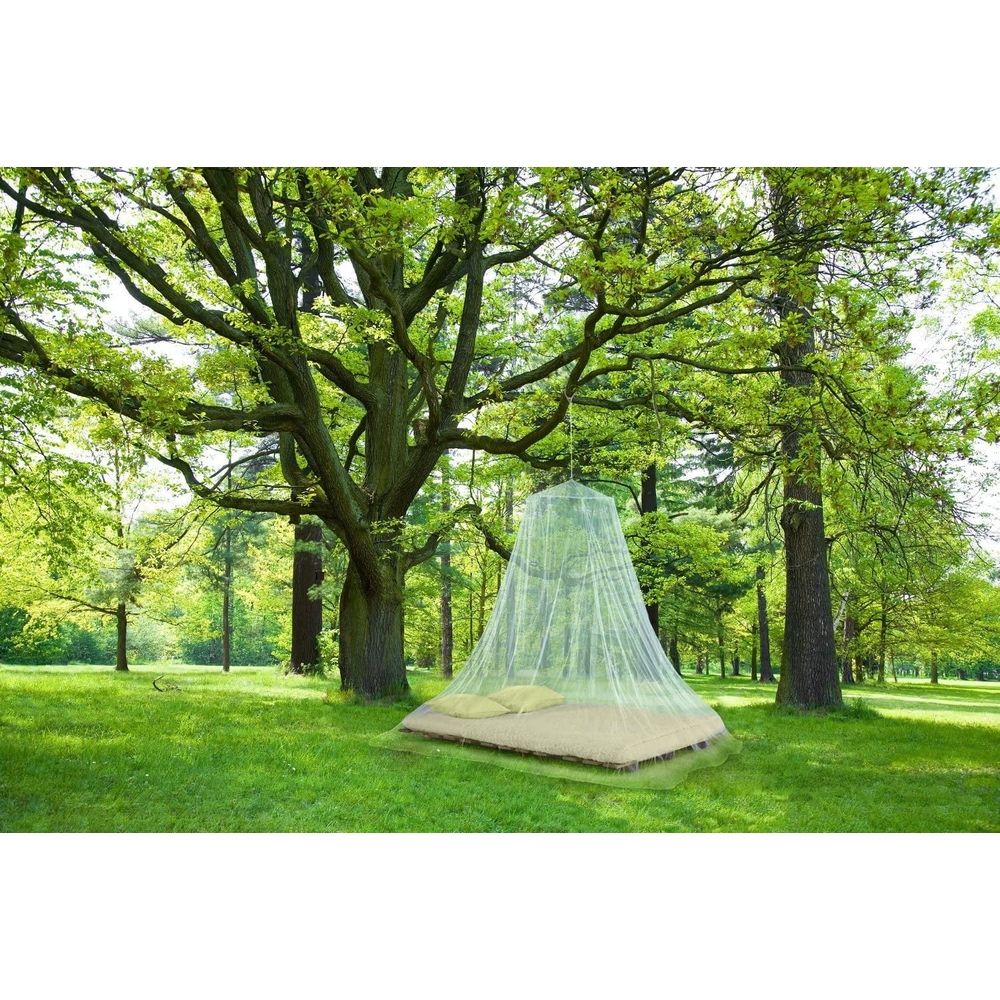 Universal Dome Mos-quito Mesh Net Easy Installation Hanging Bed Canopy Netting for Single to King Size Beds Hammocks Cribs(White)