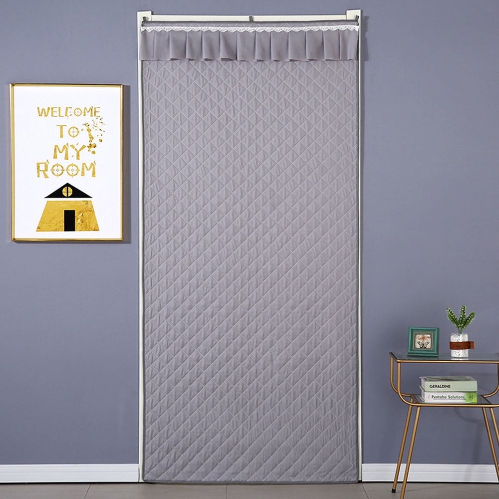 Waterproof Fabric Filled with Thick Cotton Insulation Door Blanket, Door Curtains for Doorways Privacys Bedroom, Windproof Thermal Winter Door Curtain, Thickened Insulated Door Curtain