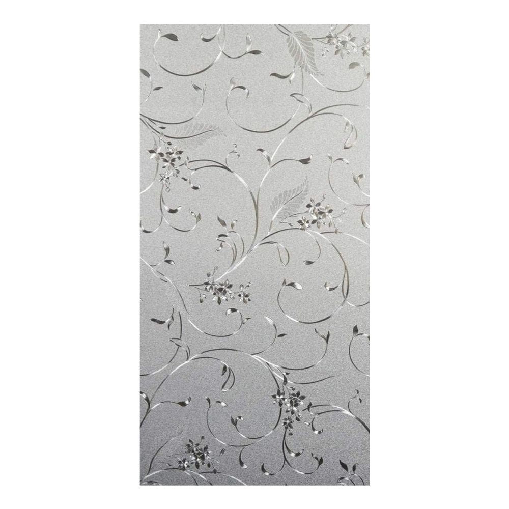 Window film, privacy window film, PVC adhesive film, decorative glass film, 45x200cm clear, for living room kitchen bedroom