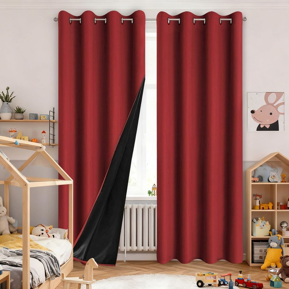 Blackout Thermal Curtain, Room Darkening Noise Reducing Window Drape