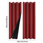Blackout Thermal Curtain, Room Darkening Noise Reducing Window Drape