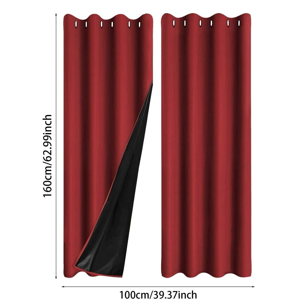 Blackout Thermal Curtain, Room Darkening Noise Reducing Window Drape