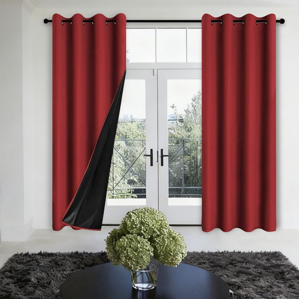 Blackout Thermal Curtain, Room Darkening Noise Reducing Window Drape