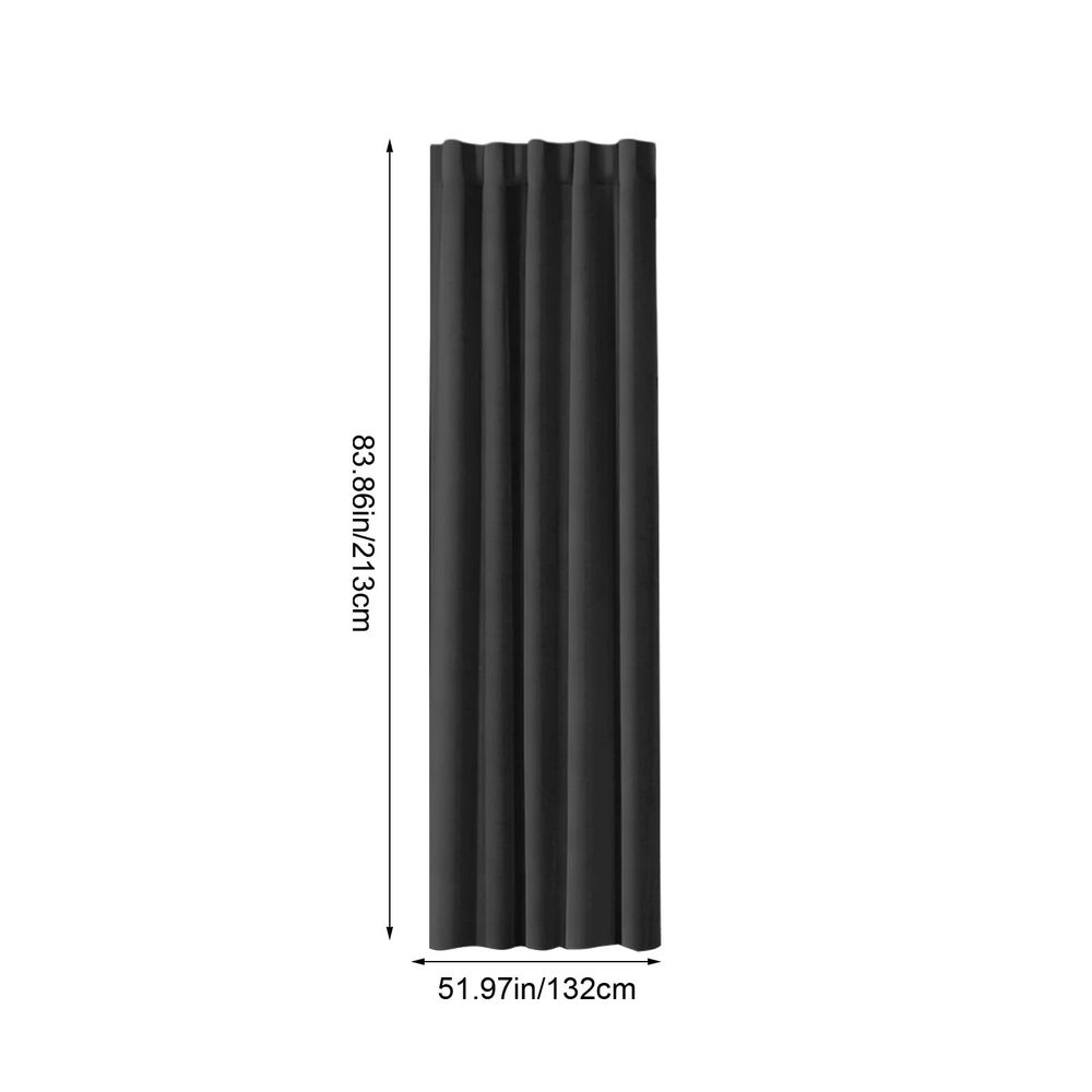 Blackout Curtains, Room Darkening Drapes, Rod Pocket Window Panels for Living Room, Bedroom, Sliding Door, Thermal Insulated 63x84 inch