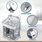 Diaper Caddy Hanging Diaper Caddy Organizer, Hanging Nursery Nappy Organiser Diaper Holder Caddy Stacker for Baby Girl Boy  -Grey