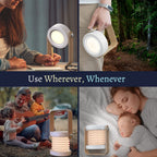 Rechargeable LED Lantern Lamp, 2000 mAh Dimmable Multi-Functional Portable Light, Bedside Lamp for Bedroom,Office, Camping