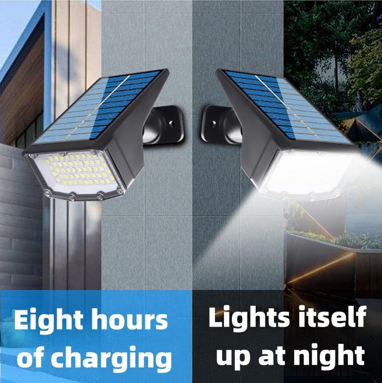 Solar Spot Lights Outdoor Waterproof 4 Pack IP65, LED 3 Lighting Modes Spotlights for Yard Garden House Garage Pathway