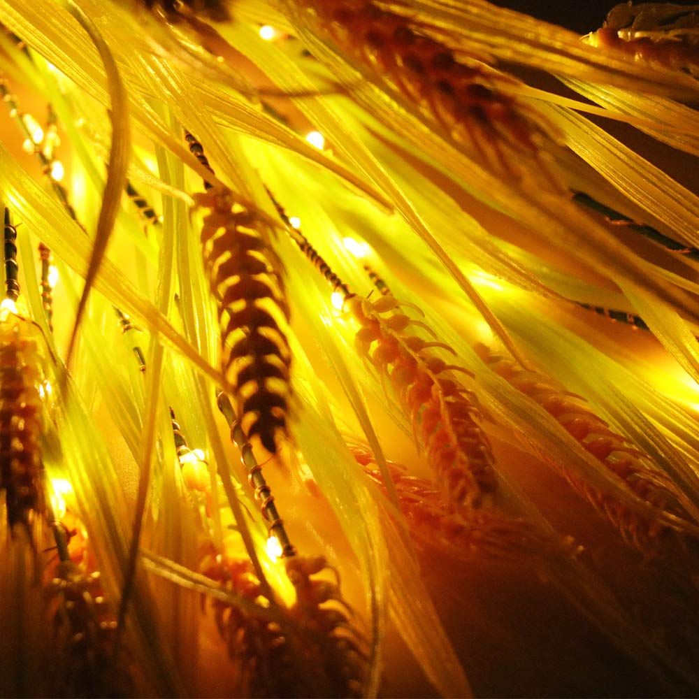 Solar Flowers Lights Outdoor Decorative, 2 Pack Solar Garden Stake Lights Solar Wheat Ear LED Lights Waterproof Decorations