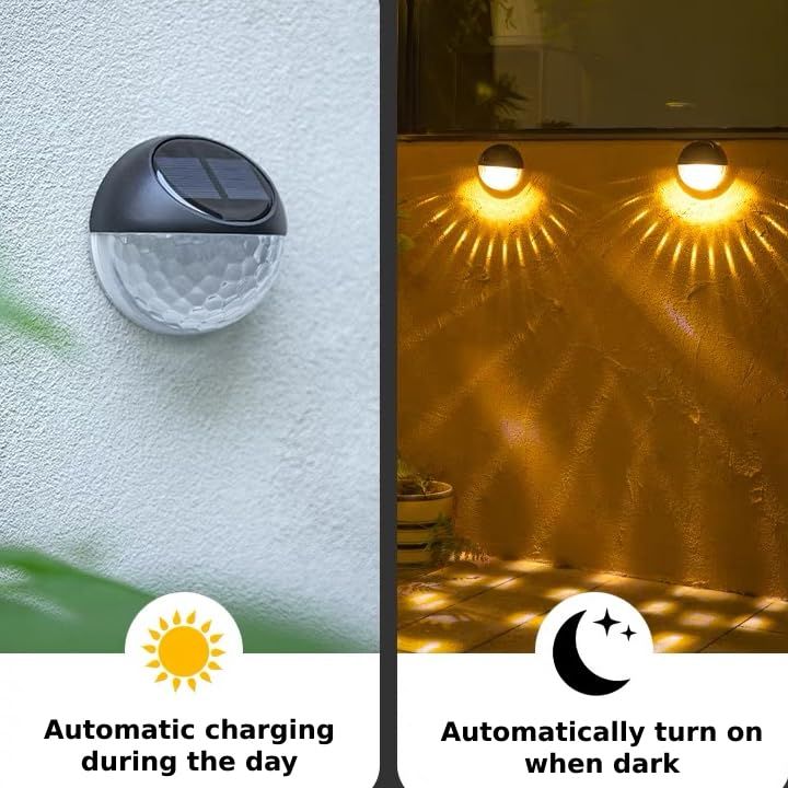Solar Fence Lights Outdoor Deck Lights Solar Wall Lights Outdoor Waterproof Led Solar Stairway Lights Outdoor Yard Lights