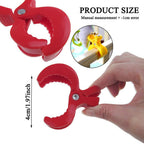 6 PCS Colorful Stroller Clip, Stroller Toy Holder, Blanket Clip, Sunshade, Windproof Clip, or Other Fixed, Plastic Universal Clip