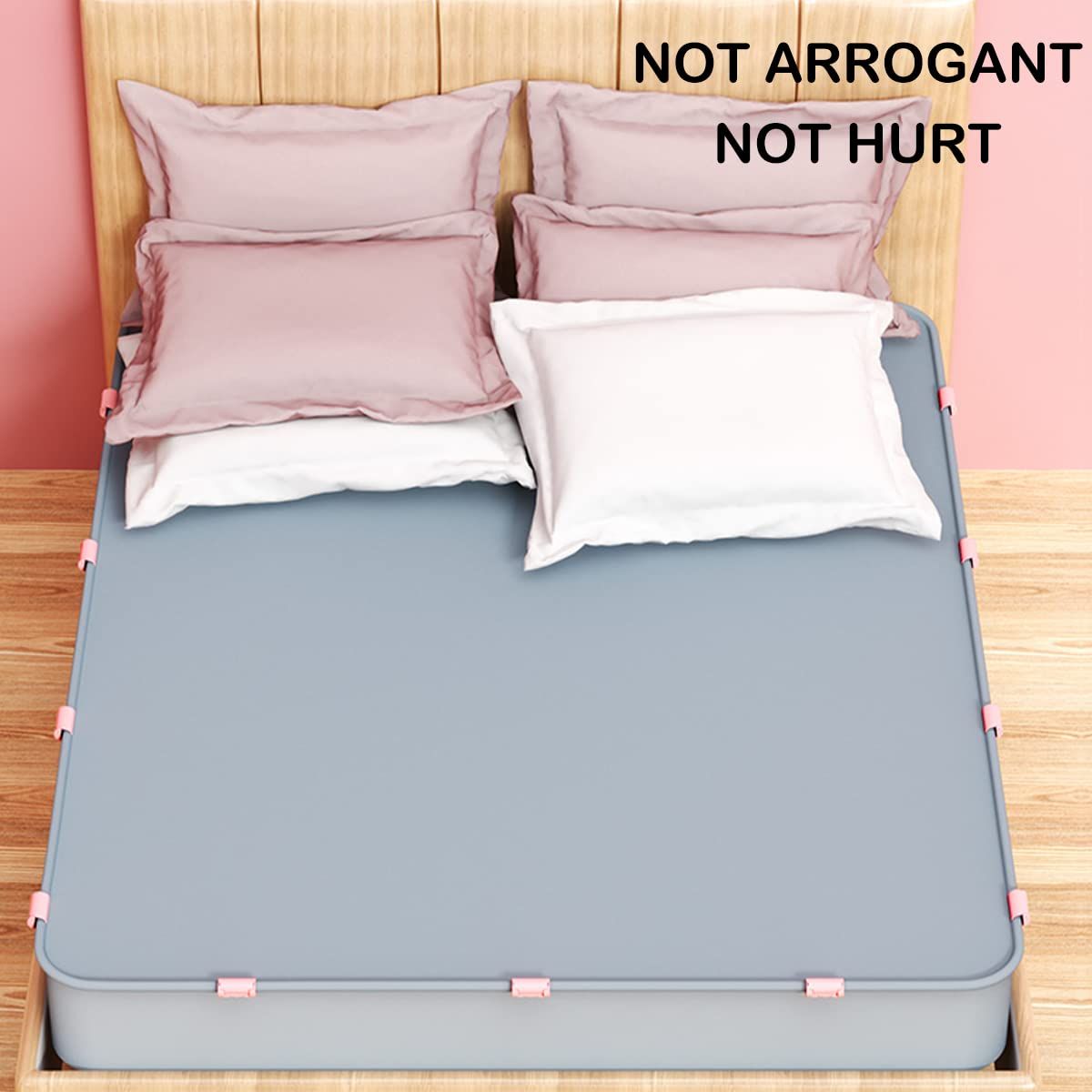 12 Pack Bed Sheet Grippers,Bed Sheet Clips with Two-Speed Adjustment,Sheet Holder That Hold Slip and Fall Out,Keep