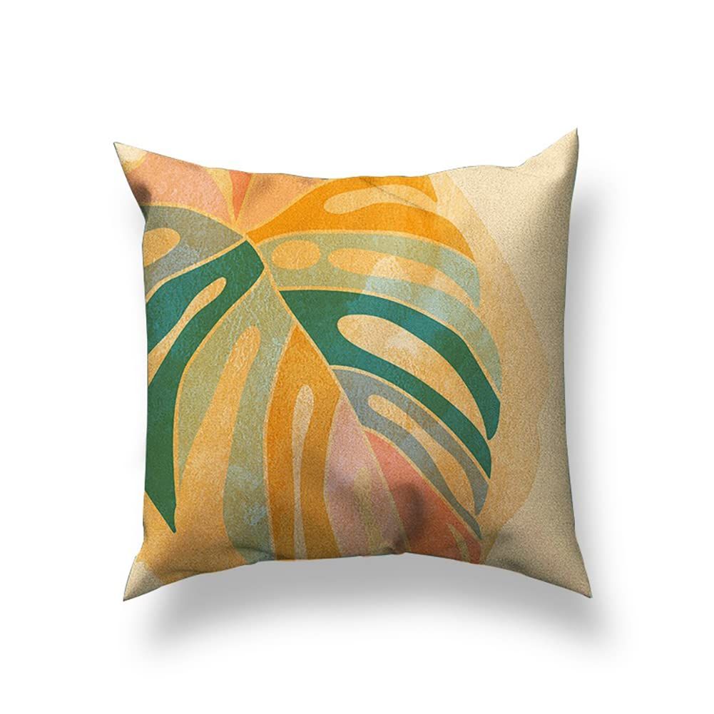 Boho Throw Pillow Covers Abstract Art Farmhouse Pillow Cases Modern Minimalism Pillow Covers for Couch Room Set of 4, 18 x 18 Inch