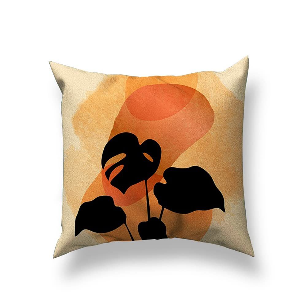 Boho Throw Pillow Covers Abstract Art Farmhouse Pillow Cases Modern Minimalism Pillow Covers for Couch Room Set of 4, 18 x 18 Inch