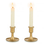 Candlestick Holders Taper Candle Holders, Gold Candle Stick Candle Holder for Table Centerpiece, Wedding Reception,  Set of 2
