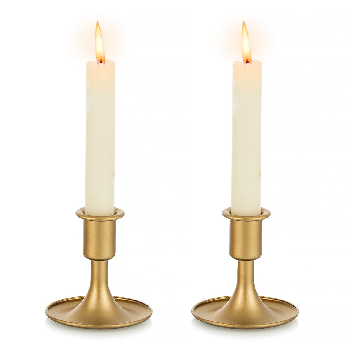 Candlestick Holders Taper Candle Holders, Gold Candle Stick Candle Holder for Table Centerpiece, Wedding Reception,  Set of 2
