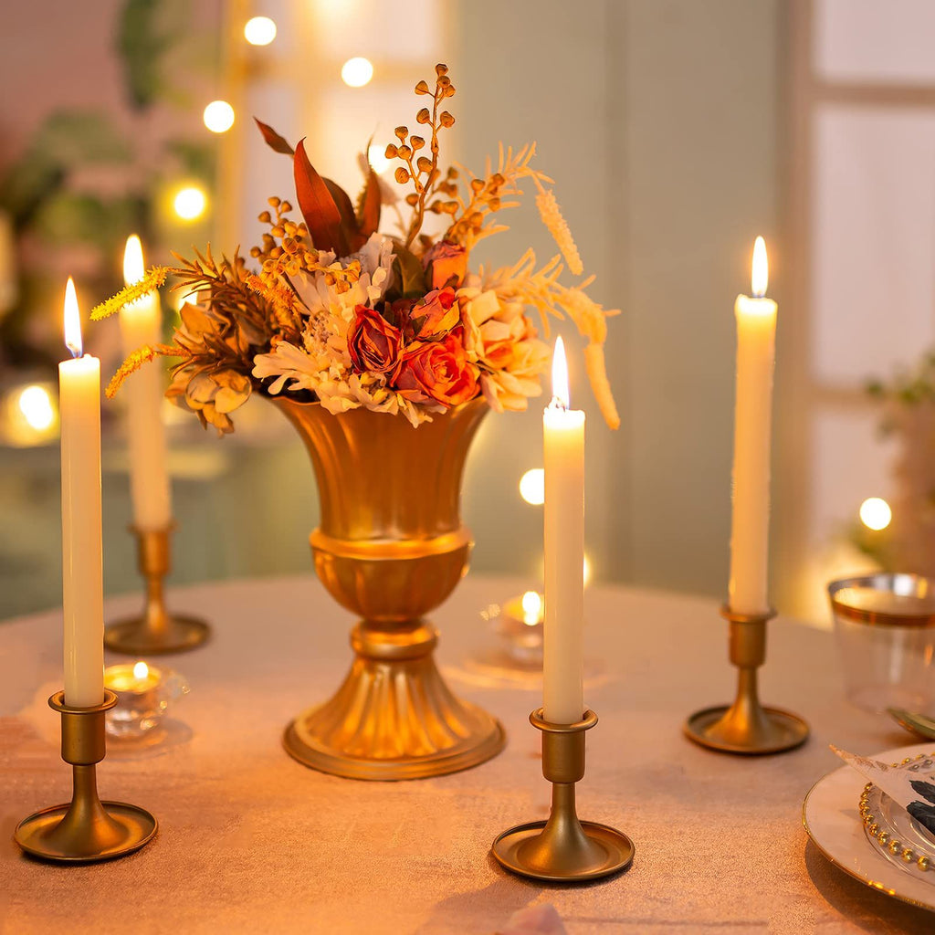 Candlestick Holders Taper Candle Holders, Gold Candle Stick Candle Holder for Table Centerpiece, Wedding Reception,  Set of 2