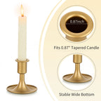 Candlestick Holders Taper Candle Holders, Gold Candle Stick Candle Holder for Table Centerpiece, Wedding Reception,  Set of 2