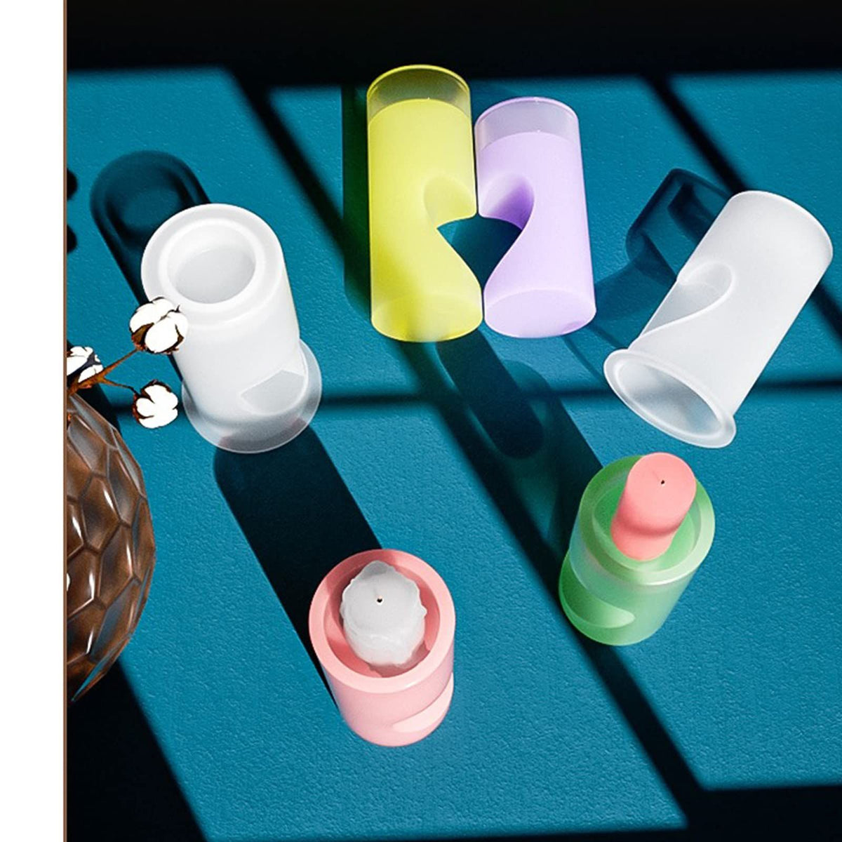 Tealight Candle Holder Resin Molds, Heart Candlestick Epoxy Casting Silicone Molds for DIY Candle Vessels Craft Decoration