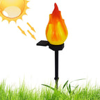 Solar Torch Lights, Flame Flickering Outdoor Lights, Super Bright Landscape Torches, Pathway Lighting Decor, Solar-Powered Flame