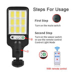 Solar lights, outdoor courtyard lights, road human body sensing lights, LED waterproof integrated wall lights, solar energy