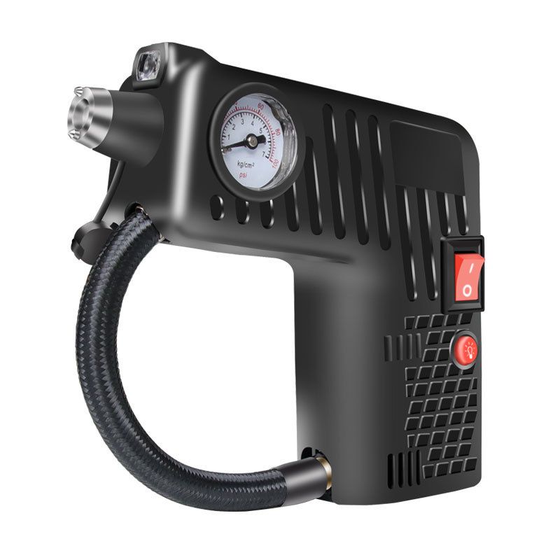 Multi functional car inflation pump for automotive supplies, with a 3-meter long cable and an electric 12V portable inflation pump