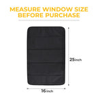 BougeRV RV Door Shade Cover, Foldable RV Sun Shade Windshield Blackout Shower Curtains Coverage RV Accessories Fits(25" X 16")