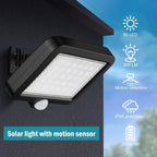 Solar Light Outdoor, 56 LED Solar Light Outside with Motion Detector, IP65 Waterproof, 120° Lighting Angle
