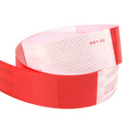 Reflective Safety Tape, Retroreflective Sheeting Pattern Alternating White and Red Color Segments, Reflective Tape
