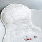Bath Pillow Luxury Bathtub Pillow - Bath Pillows for Tub Neck and Back Support, Ergonomic Tub Pillow for Bath with 4D Air Mesh