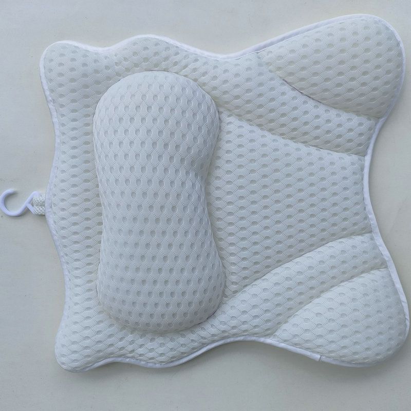 Bath Pillows for Tub Neck and Back Support,Bath Pillow Luxury Bathtub Pillow with 4D Air Mesh 6 Strong Suction Cups