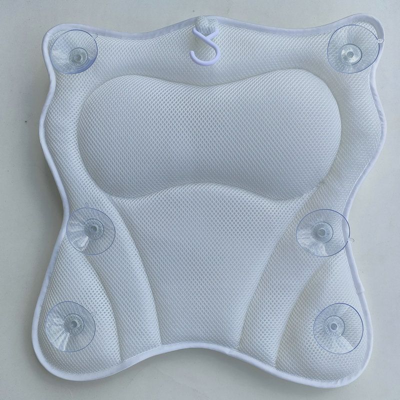 Bath Pillows for Tub Neck and Back Support,Bath Pillow Luxury Bathtub Pillow with 4D Air Mesh 6 Strong Suction Cups