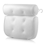 Bathtub Pillow for Neck and Back Support with Drying Hook, Bathtub Pillow Machine Headrest for Soaking & Straight Back Tubs