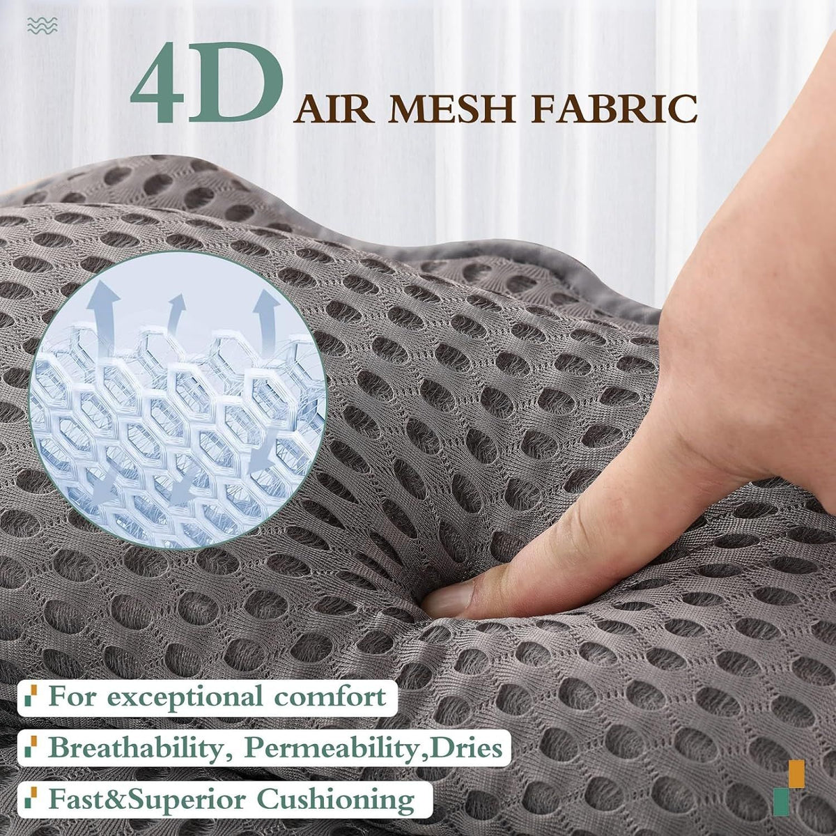 Bath Pillow Ergonomic Luxury Bathtub Pillow with Head,Neck, Shoulder and Back Support, 4D Bath Pillows for tub