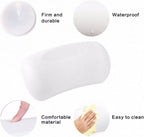 Bath Pillows Comfort Spa Bathtub Pillow with Suction Cup Luxury Bath Cushion Head Support Neck Rest Non-Slip Backrest,White
