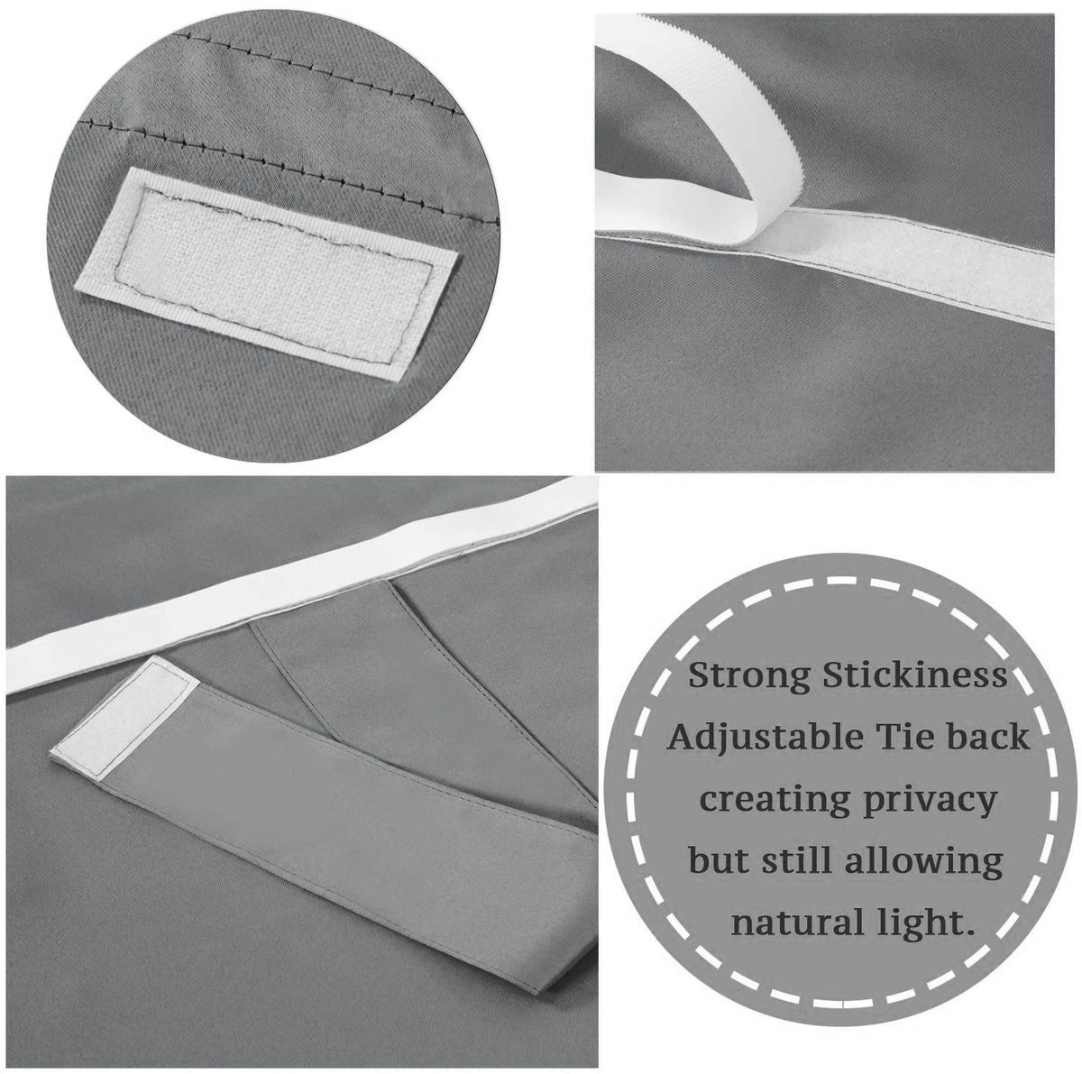 Blackout French Door Curtain,Privacy Thermal Insulated Door Window Curtain for Glass Door/Front Door/Sliding Door