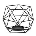 Tealight Holders Metal Wire Iron Tea Light Candle Holder Geometric Candle Holder Centerpieces for Wedding -3pcs