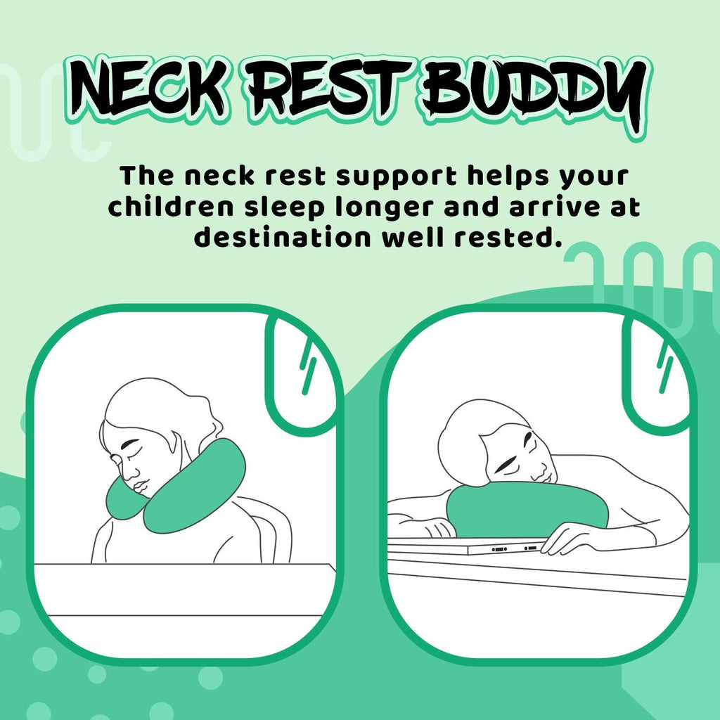 Children's travel pillow car airplane soft children's neck pillow chin support cute animal U-shaped travel pillow