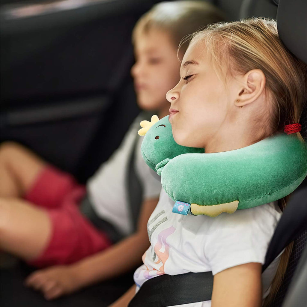 Children's travel pillow car airplane soft children's neck pillow chin support cute animal U-shaped travel pillow