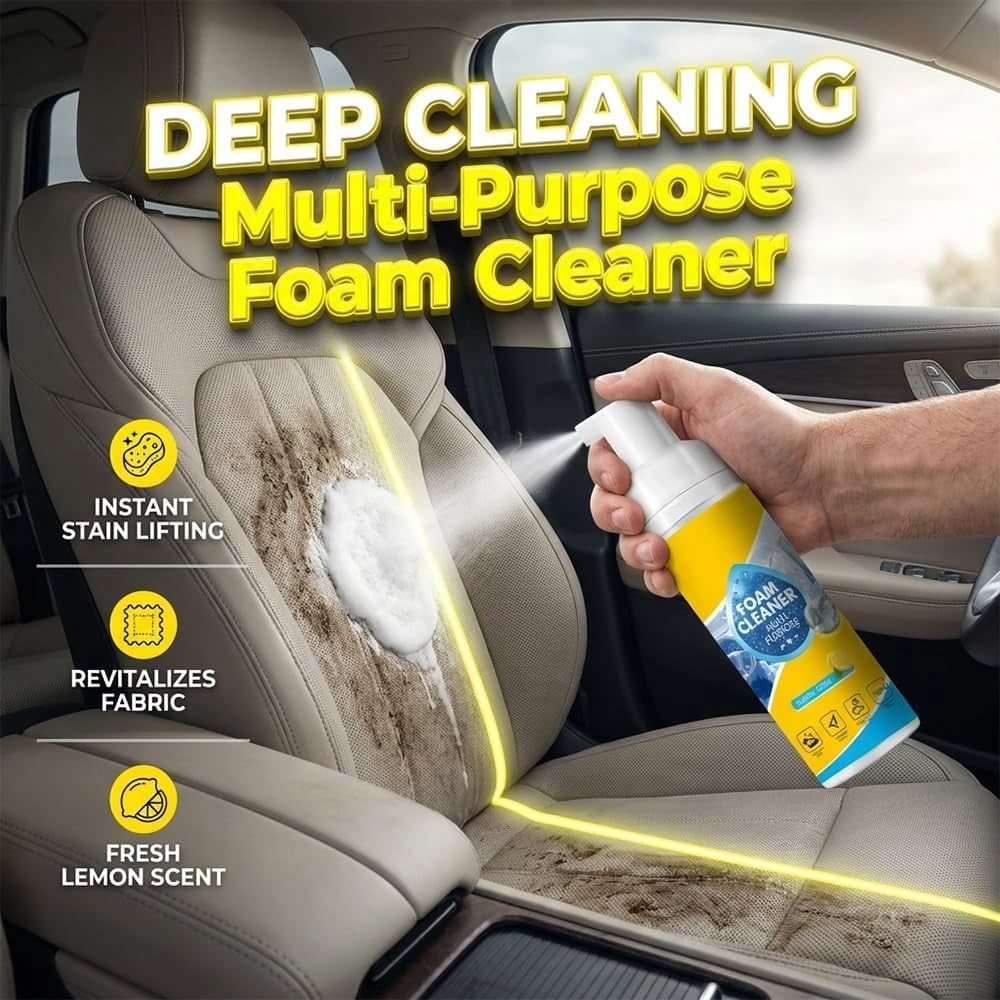 Multi Enzyme Cleaner,  Multi-Enzyme Foam Cleaner,Multi-Surface Foam Cleaner Spray for Kitchen, Upholstery, Carpet & Car Interior