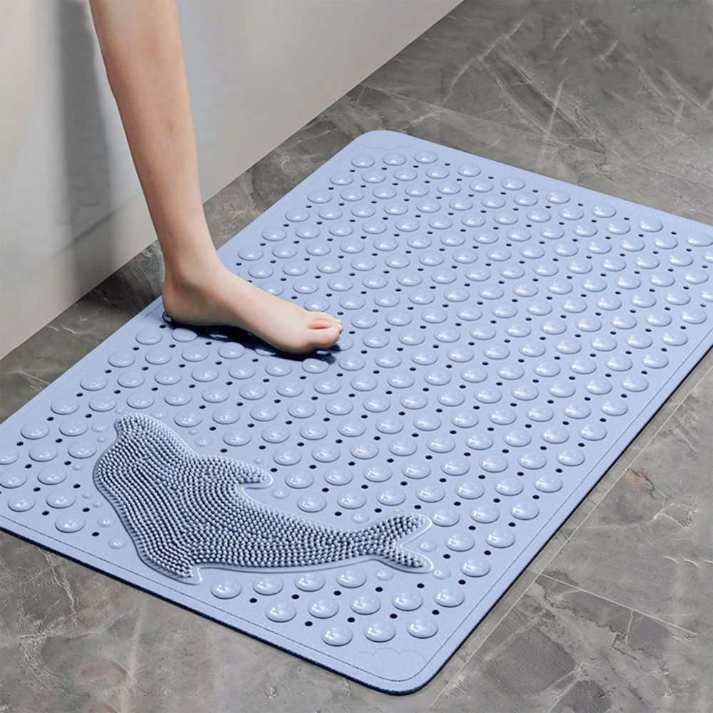 Non Slip Bathtub Mat, Shower Foot Scrubber Mat, Non Slip Bath Mat for Tub with Suction Cups, Non Slip Shower Mats for for Quick Drying