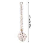 Boho Curtain Tiebacks Holdbacks, Handmade Adjustable Curtain Tie Back Holders for Drapes Window, for Indoor Outdoor Use