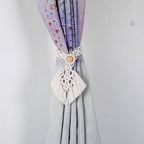Boho Curtain Tiebacks Holdbacks, Handmade Adjustable Curtain Tie Back Holders for Drapes Window, for Indoor Outdoor Use