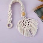 Boho Curtain Tiebacks Holdbacks, Handmade Adjustable Curtain Tie Back Holders for Drapes Window, for Indoor Outdoor Use