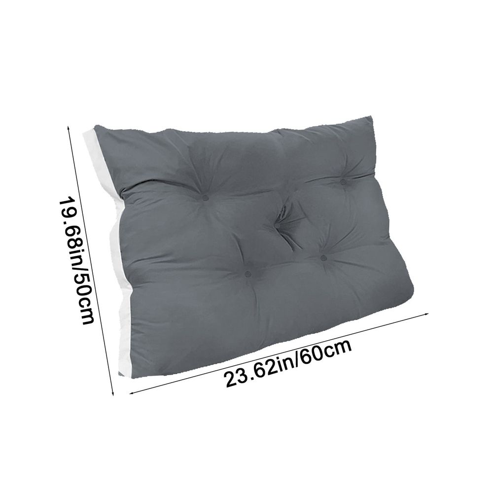 Bedside Cushion for Bedroom Sofa,Soft Headboard Pillow for Backrest Support,Comfortable Polyester Fiber,Removable Cover for Easy Maintenance Perfect for Beds Sofas Tatami Mats Restful Relax
