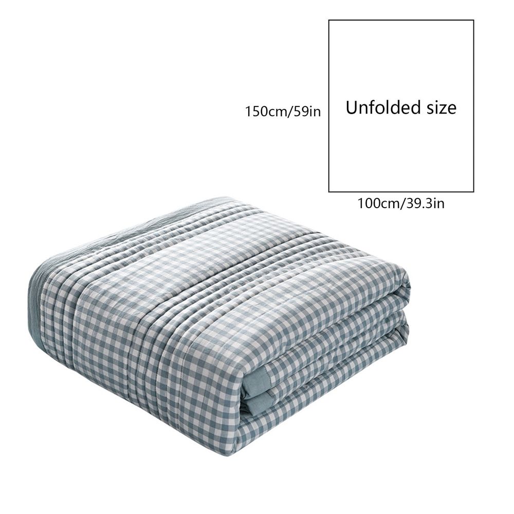 Summer Cooler Comforter, Soft and Airy Lightweight Quilt, Breathable Cotton and Polyester Blend, Machine Washable for Cool and Comfortable Sleep, Perfect for Hot Summer Nights or Travel