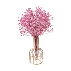 Pink Artificial Floral Stems, Faux Dried Flower Bouquet, Boho Home Table Decor without Vase (1 Pack, Pink)